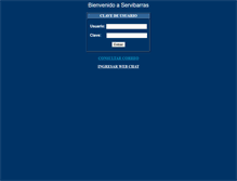 Tablet Screenshot of correo.servibarras.com